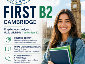 Cursos de preparación para el examen oficial Cambridge B2 First.