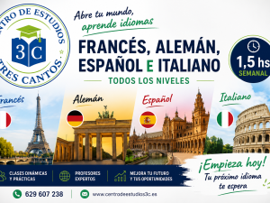 Cursos de Idiomas en Tres Cantos | Francés, Alemán, Italiano y Español· 1,5 horas semanales