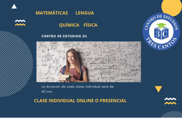 Clases Particulares Online o  Presencial  (Matemáticas, Física y Química, Lengua) 1hora