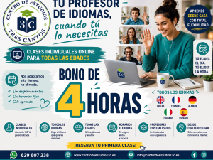 Plan Flex 4hs Clases particulares Online de idiomas