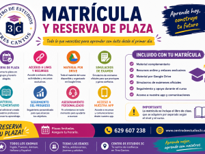 Matrícula cursos de idiomas Tres Cantos  2026 - 2027
